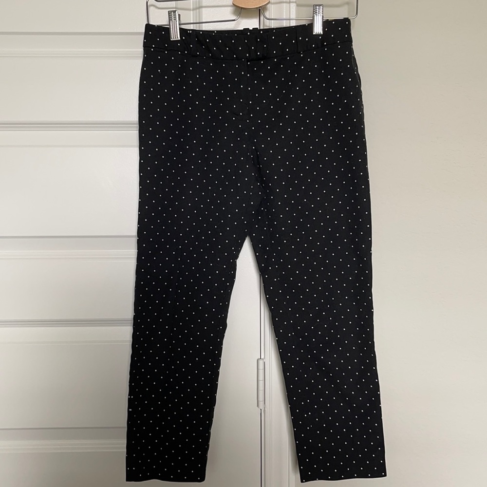 Black and white polka dot dress pants size 4P